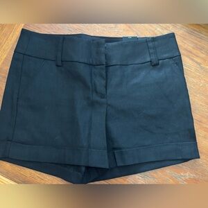 Express Black Linen Shorts